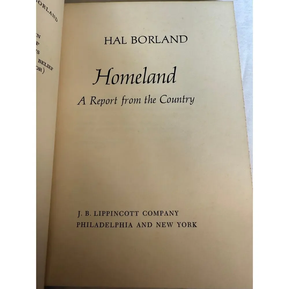 Hal Borland book has